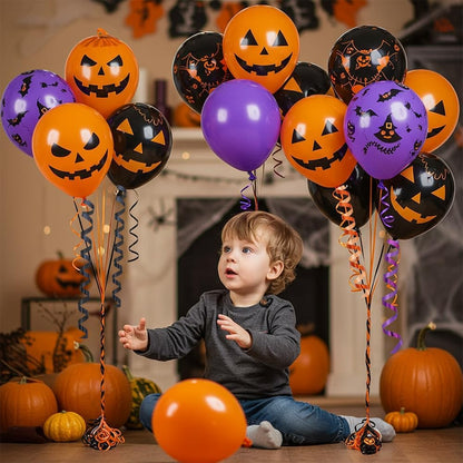 BEISHIDA 3 Pack 100 Yards Black Purlple Orange Curling Ribbon Balloon String Gift Wrapping Ribbon for Halloween & Birthday Parties, DIY Craft Holiday Decorations