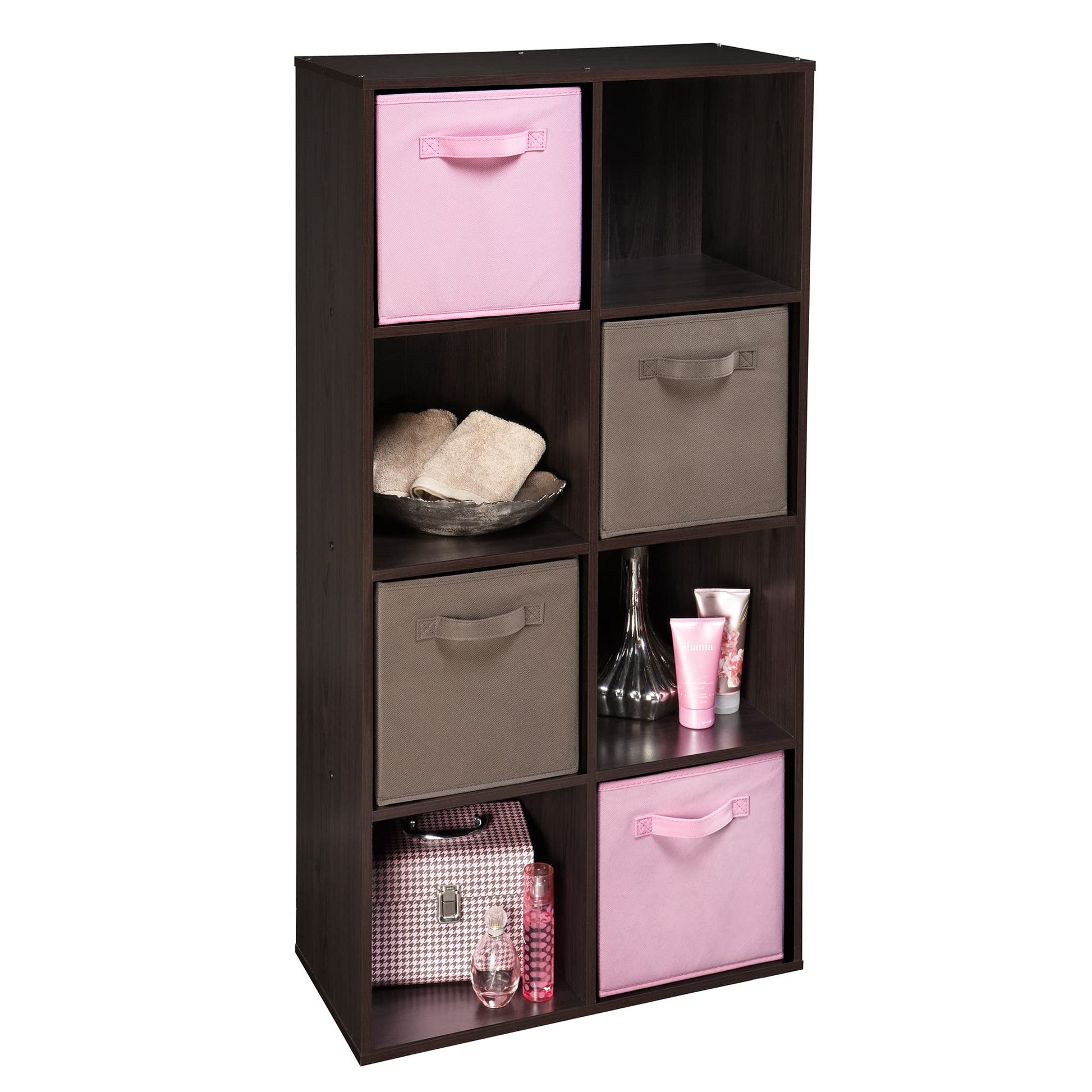 ClosetMaid Cubeicals 8 Cube Storage Shelf Organizer Bookshelf, Stackable, Vertical or Horizontal
