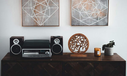 Decozen Wooden Tree of Life Sculpture - Birthday Gifts, Home, Office, Living Room, Shelf, Fireplace, Farmhouse, Tabletop, Boho and Mantle Decor - Decorations