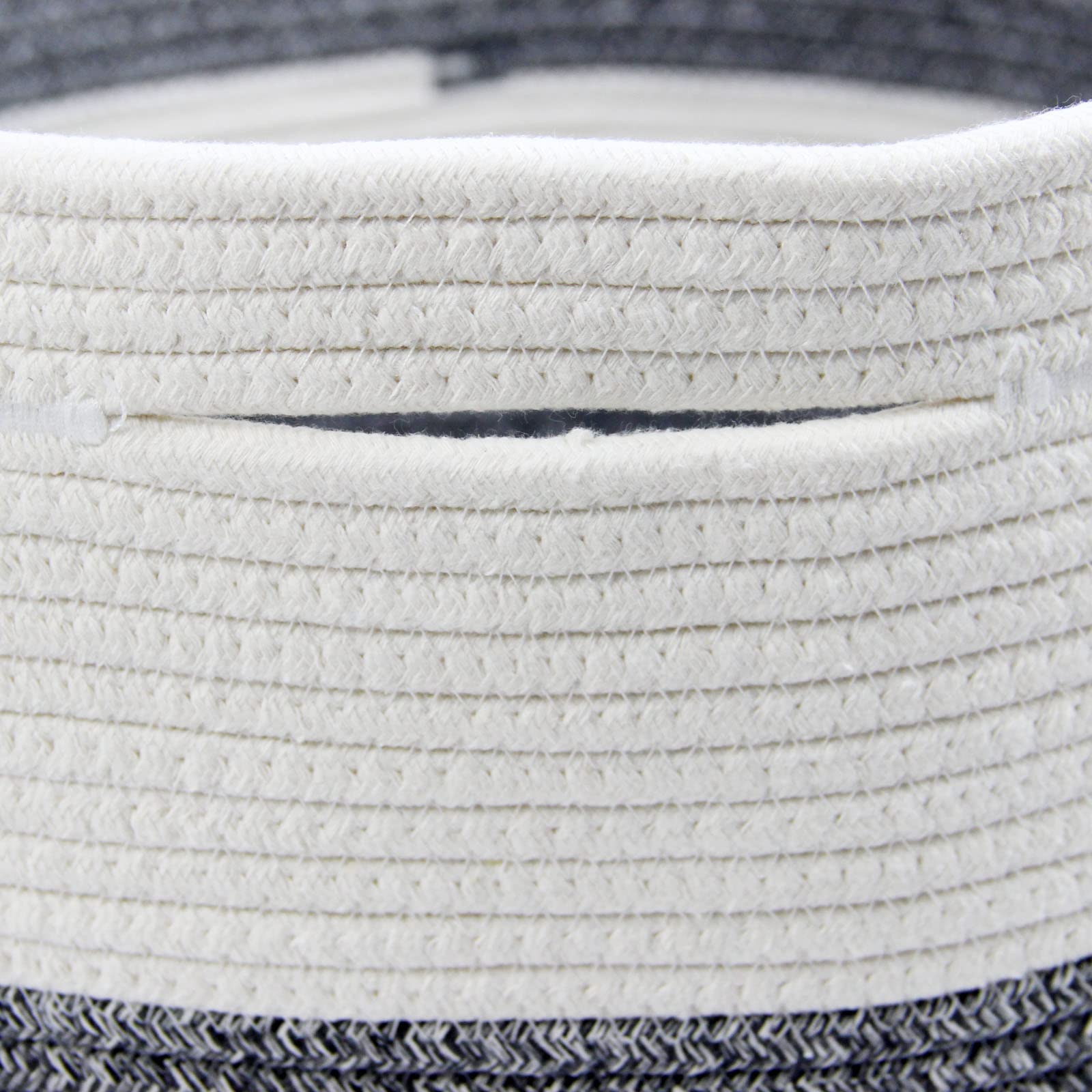 Casaphoria XXXLarge Cotton Rope Basket for Living Room - Woven Storage Basket with Handle for