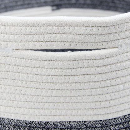 Casaphoria XXXLarge Cotton Rope Basket for Living Room - Woven Storage Basket with Handle for