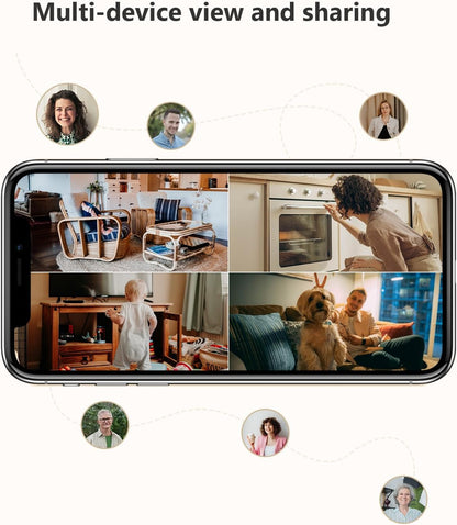 Imou 2.5K WiFi Camera Indoor Pet Dog Camera 4MP, 360° Home Security Wireless IP Baby Camera, Human Detection AI, Smart Tracking, Siren, 10m Night Vision, 2-Way Audio, Privacy Mode, Works with Alexa