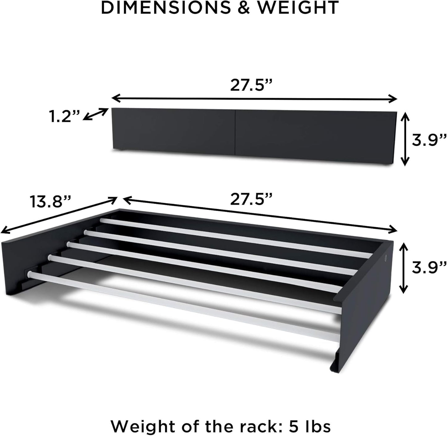 Step Up Laundry Drying Rack (28-INCH White), Wall Mounted, Retractable Clothes Drying Rack, 40lbs Capacity, 11.6 Linear Ft, with Wall Template and Long Screwdriver Bit