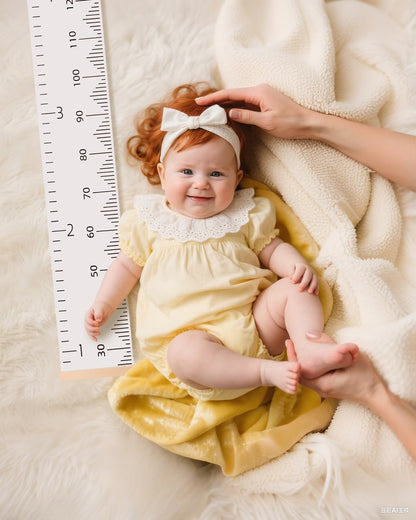 Height Chart for Kids Growth Chart for Wall Kids Height Wall Chart Kids Growth Chart Wall with Keepsake Box Height Measurement Wall Ruler Baby to Child Growth Tracker Neutral Nursery Wall Decor