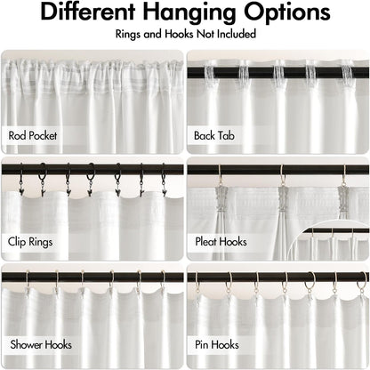 MIULEE White Velvet Curtains 108 inches Long 2 Panels - Luxury Pinch Pleated Room Darkening Window Drapes for Bedroom Living Room Thermal Insulated Super Soft, Back Tab Rod Pocket Elegant Decor