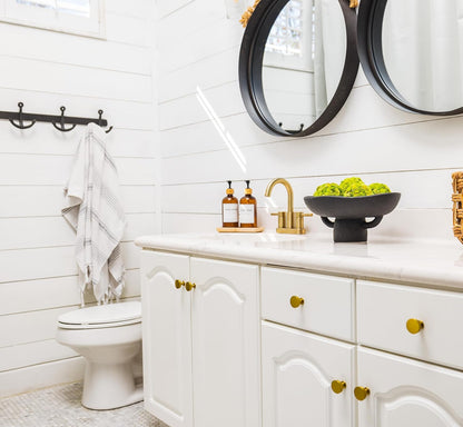 Balls and Pedestal Bowl Set Textured Black Ceramic Decorative Bowl with Succulent Balls for Counter Top, Farmhouse Table Centerpiece, Living Room, Kitchen Decor