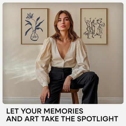 Homeforia A4 Picture Frame Bronze, High End Metal 8.3 x 11.7 inch Brass Poster Frames with Mat 5.8 by 8.3 Print, A4 Frames Matted to A5 Photo, 8.3x11.7 Wall or Tabletop Frame, Tempered Glass, Set of 1