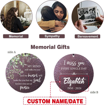 ASTARIN 36" Large Deep Tone Personalized Sympathy Wind Chimes, Memorial Wind Chime for Loss of Mother Father Loved One, Bereavement Gifts Decor Outdoor Patio Garden Graveyard