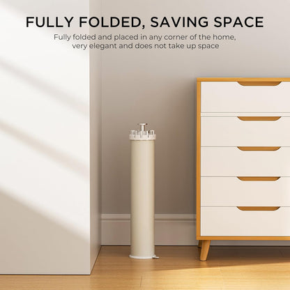 Tripod Clothes Drying Rack, Garment Rack Portable and Foldable Space Saving Laundry Drying Rack - Dryer Rack Clothing Floor Folding Balcony Bedroom Household (Silver(Aluminum), 12 rods)