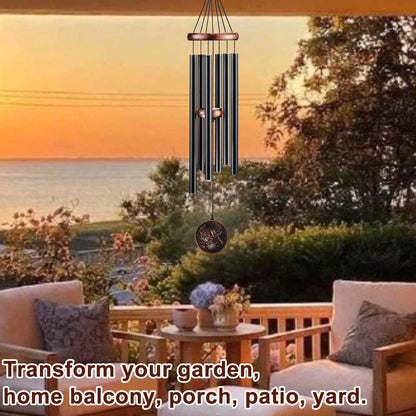 Wind Chimes for Outside, Hummingbird Deep Tone Vintage Wind Chime Outdoor Clearance, Sympathy/Memorial/Festivals/Birthday Gift for Mom Dad Grandma, Home Garden Patio Decor (32" Hummingbird)