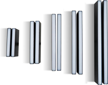 LUMENGY Paver Light Slim 0.5x14 Inch Glare-Free Steel Brick Lighting for Pavers, Walls, Driveway & Pathway Borders 5000K Warm White, Waterproof, Drive-Over Rated - 12V AC/DC