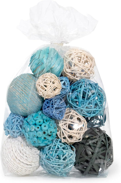 ANDALUCA Decorative Balls Bag Bowl Filler Home Decor (Turqouise Blue)