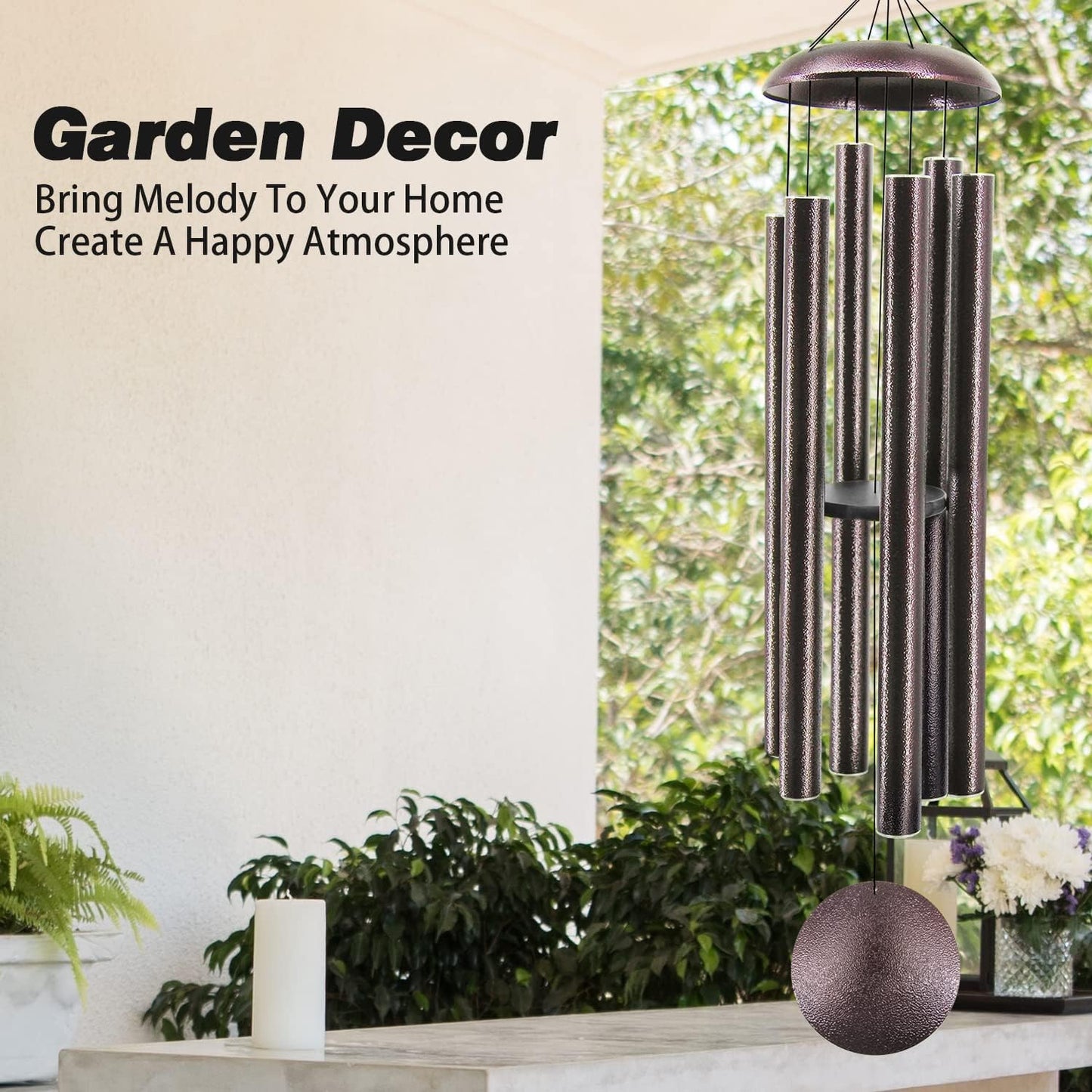 ASTARIN 60" Extra Large Outside Metal Wind Chimes with Deep Tone, Outdoor for Patio Balcony Garden Yard Decoration