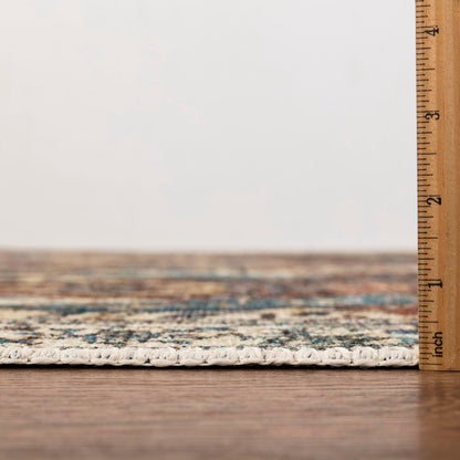 Keen Home Design 6x9 Rug - Machine Washable Area Rug with Non-Slip Backing, Ideal for Living Room, Dining Room, Bedroom - Vintage, Easy Clean, Durable, Low Pile Rug - (6' x 9')