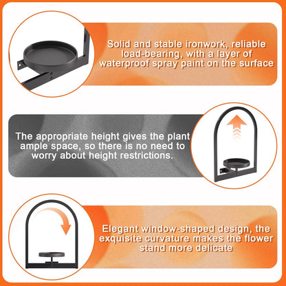 Wall Plant Holder, Wall Planter for Indoor Plants, Window Plant shelves for Multiple Plants Indoor Outdoor, Framed Plant Holder for Home Decor (2 Pack)