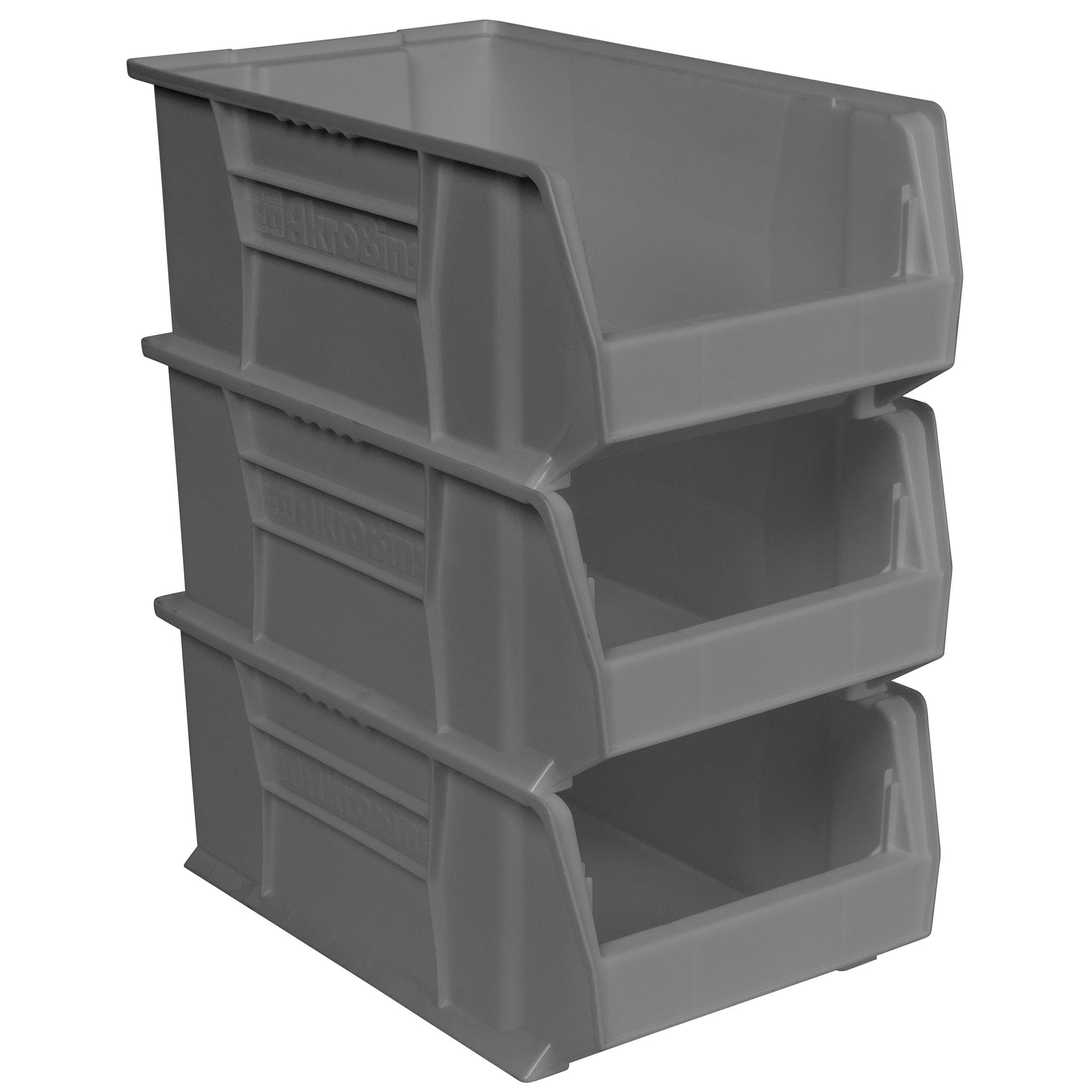 Akro-Mils 30281 Super-Size AkroBins Plastic Storage Bins, Space-Saving Stackable Bins for Garage