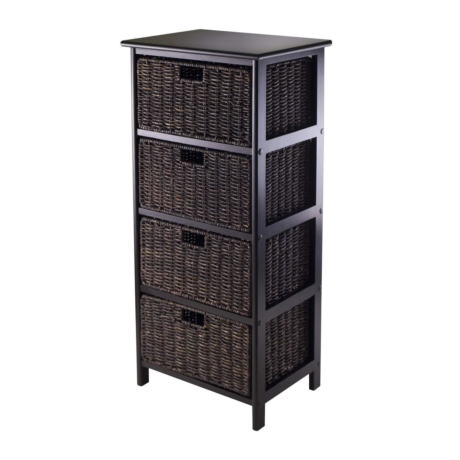 Winsome Omaha Home Storage Rack with 4 Baskets
