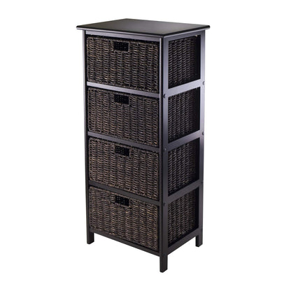 Winsome Omaha Home Storage Rack with 4 Baskets