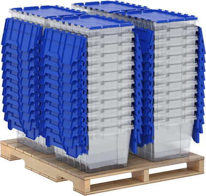 Akro-Mils KeepBox 12 Gallon Storage Container, Nesting and Stackable Plastic Storage Box with Lid