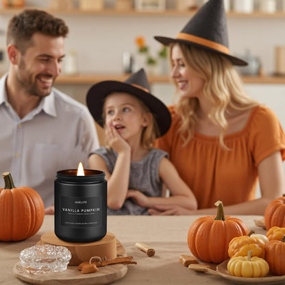 Fall Candle - Harvest Season Scented Candles, Fall Soy Candle for Home Decor, 7 oz Natural Soy Wax ??Long-Lasting Autumn Candles, Aromatherapy Gift for Women & Thanksgiving, 7oz