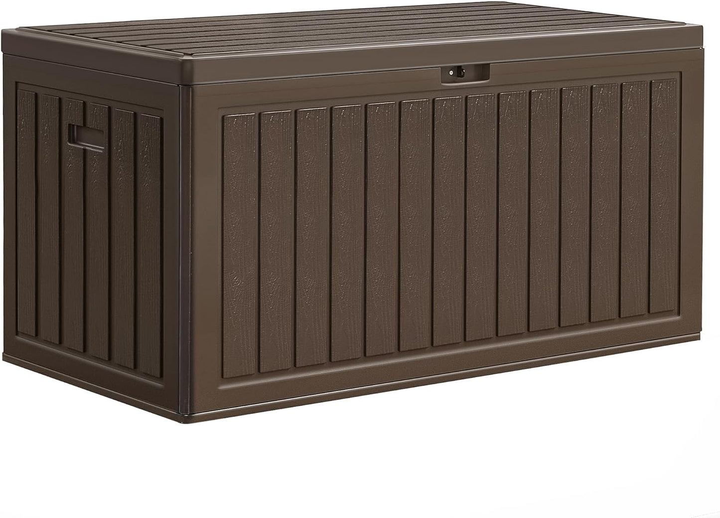 YITAHOME 90 Gallon Double-Wall Deck Box with Side Handles, Outdoor Large Storage for Patio Furniture Cushions, Garden Pool Accessories, Water Resistant & Lockable