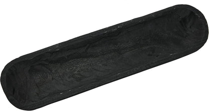 Creative Co-Op Decorative Paulownia Wood Bowl, Black