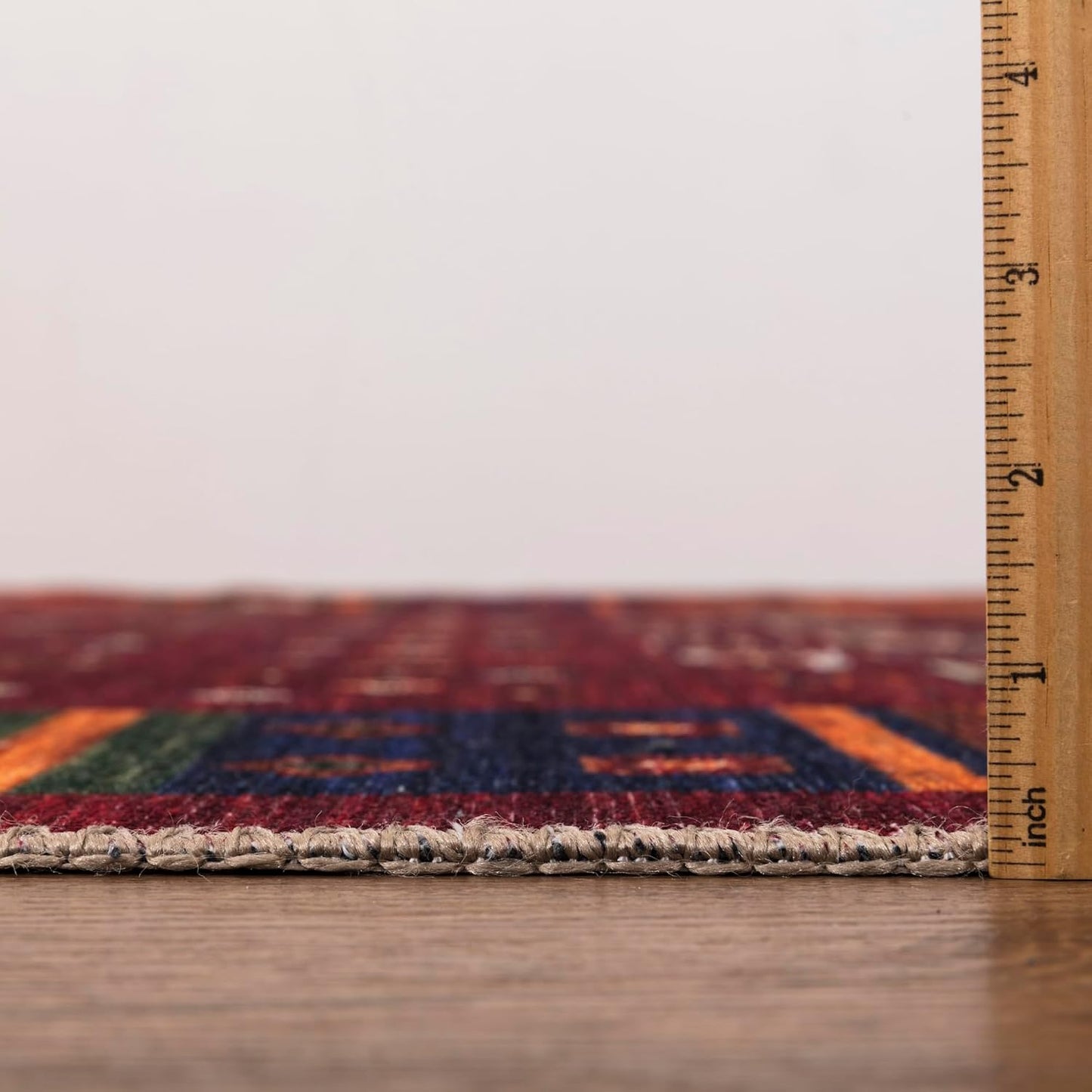 Keen Home Design 6x9 Rug - Machine Washable Area Rug with Non-Slip Backing, Ideal for Living Room, Dining Room, Bedroom - Vintage, Easy Clean, Durable, Low Pile Rug - (6' x 9')