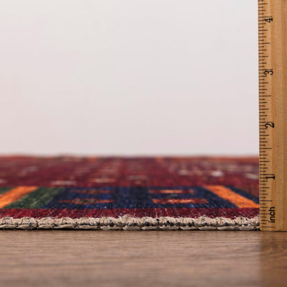 Keen Home Design 2x10 Rug - Machine Washable Runner Rug with Non-Slip Backing, Ideal for Hallway, Entryway, Kitchen, Laundry Room - Vintage, Easy Clean, Durable, Low Pile - (2'6" x 10')