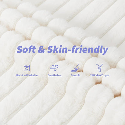 Hobestluk 3 in 1 Bean Bag Chair Giant Bean Bag Chairs Convertible Bean Bag Floor Cushion with Machine Washable Cover, Beanbag Chairs for Adult (White)