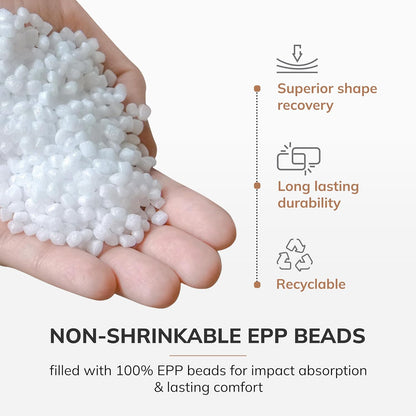 Anji Mountain 22"x22"x16" Handmade & Handcrafted Ottoman Pouf Comfortable Pouf Ottoman Foot Rest & Home Décor Accent for Living Room, Bedroom, Nursery, Kids Room, Patio