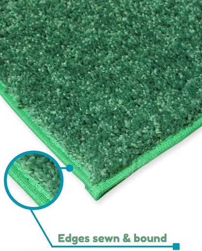 KOECKRITZ Soft and Colorful Kids Classroom Area Rugs (Passes Flammability Pill Test) Many Sizes and Bright Colors to Select from (3' x 12', Froggy)