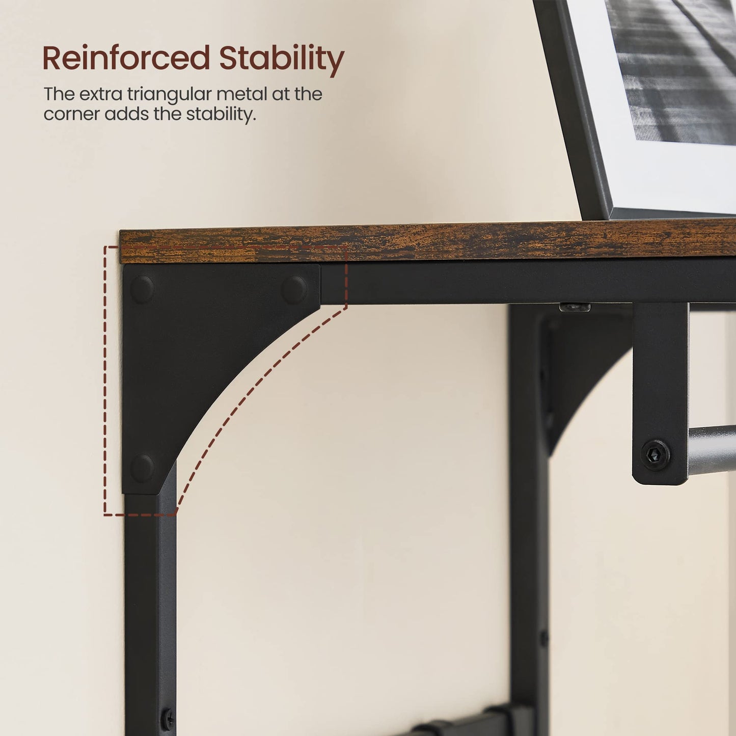 VASAGLE Laundry Room Shelf Wall Mounted, Coat Rack Shelf, with 8 Removable Hooks, for Entryway