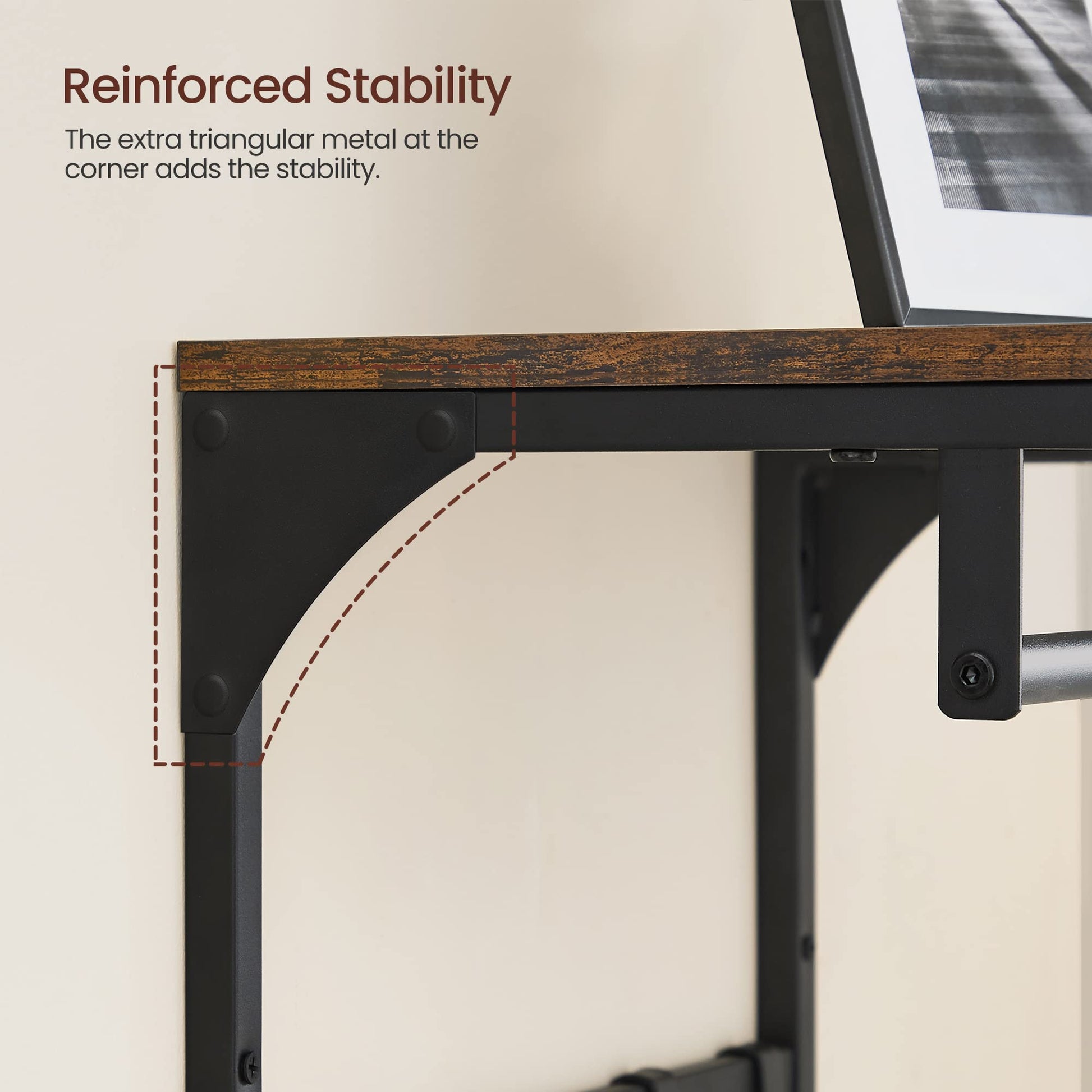 VASAGLE Laundry Room Shelf Wall Mounted, Coat Rack Shelf, with 8 Removable Hooks, for Entryway