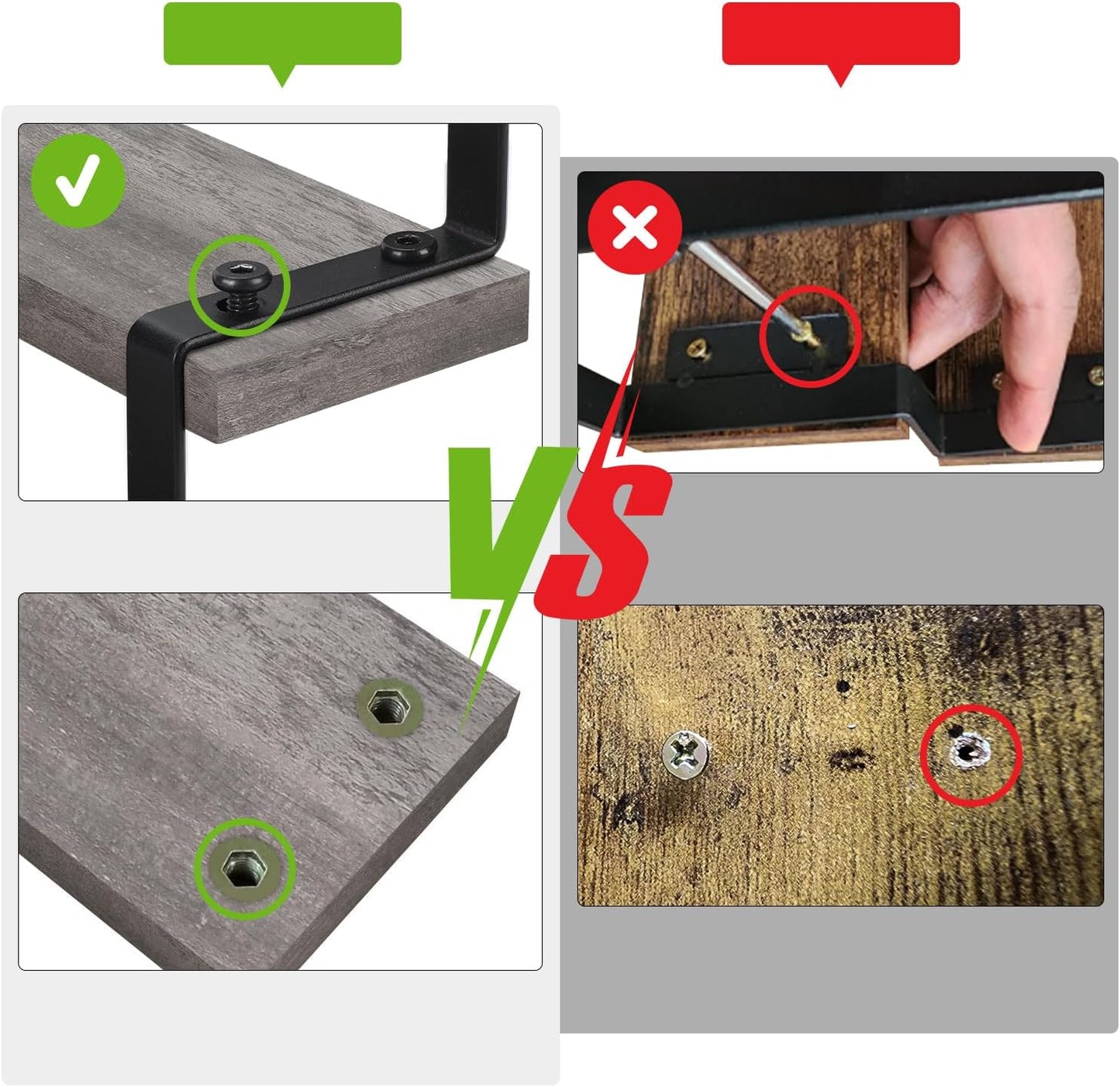 YINMIT Wooden Display Riser Stand, Tiered Perfume and Cologne Organizer Stand, 3 Tier Spice Rack Organizer, Rustic Display Shelf for Candles (3 Tier,2Pack,Grey)