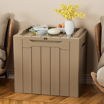 YESHOMY 30 Gal Plastic Storage Bins with Lid Stackable Box Organizers for Living Room, Office