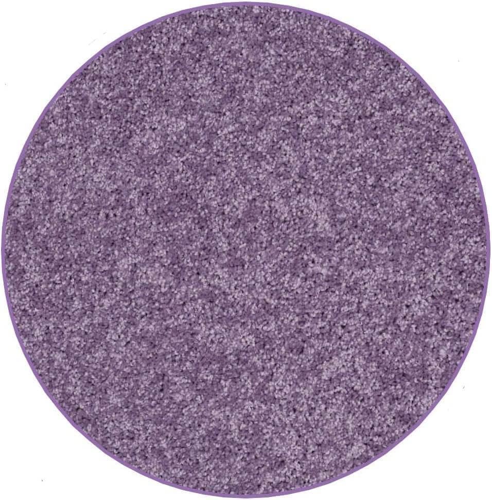 KOECKRITZ Soft and Colorful Kids Classroom Area Rugs (Passes Flammability Pill Test) Many Sizes and Bright Colors to Select from (5' Round, Lavender)