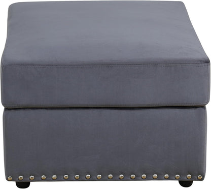 Ottoman Rectangular Storage Ottoman Bench, Flannel Footrest Stool Footstool with Lid for Living Room, Bedroom, Entryway, Brown, 33.5"x25.5"x18"