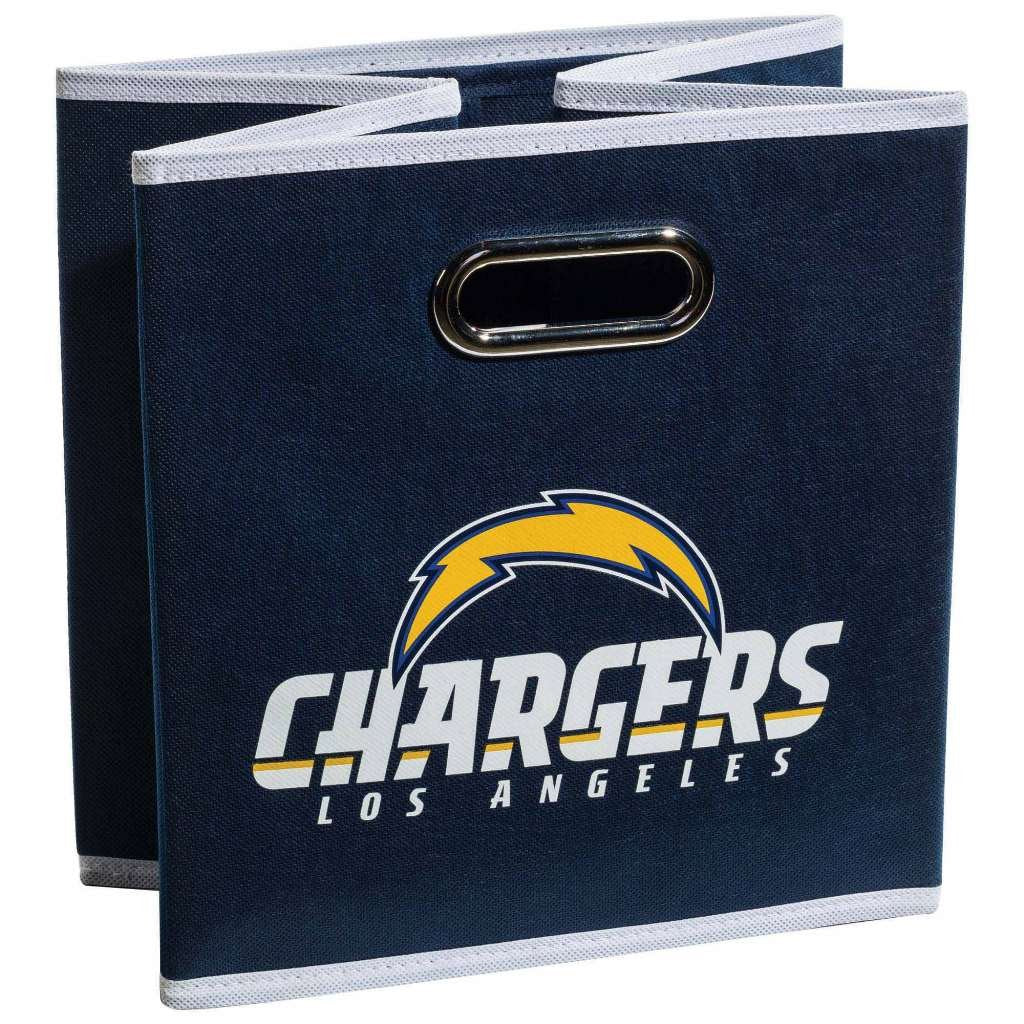Franklin Sports NFL L.A. Chargers Collapsible Storage Bin