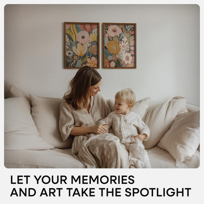 Homeforia 12x16 Picture Frame Brown, High End Dark Oak 12x16 Walnut Wood Poster Frame with Mat 9x12 Print, 12 x 16 Wooden Frame Matted to 9 x 12 Photo, 16x12 Frames, Tempered Glass, Wall Kit, Set of 1