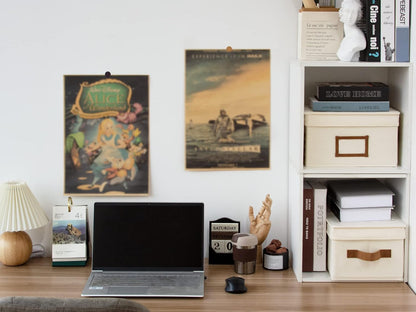 StorageWorks Storage Bins with Lids, Decorative Storage Boxes with Lid and PU Handles, Foldable Storage Baskets for Closet, Shelves, Stackable, Ivory, Medium, 3-Pack