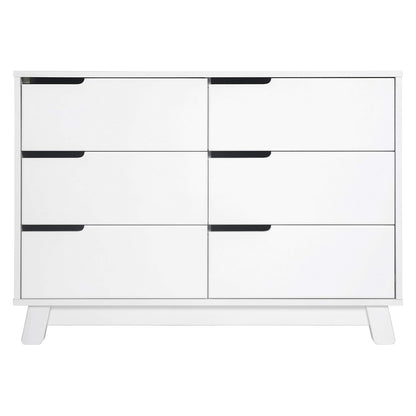 Babyletto Hudson 6-Drawer Assembled Double Dresser in White, Greenguard Gold Certified