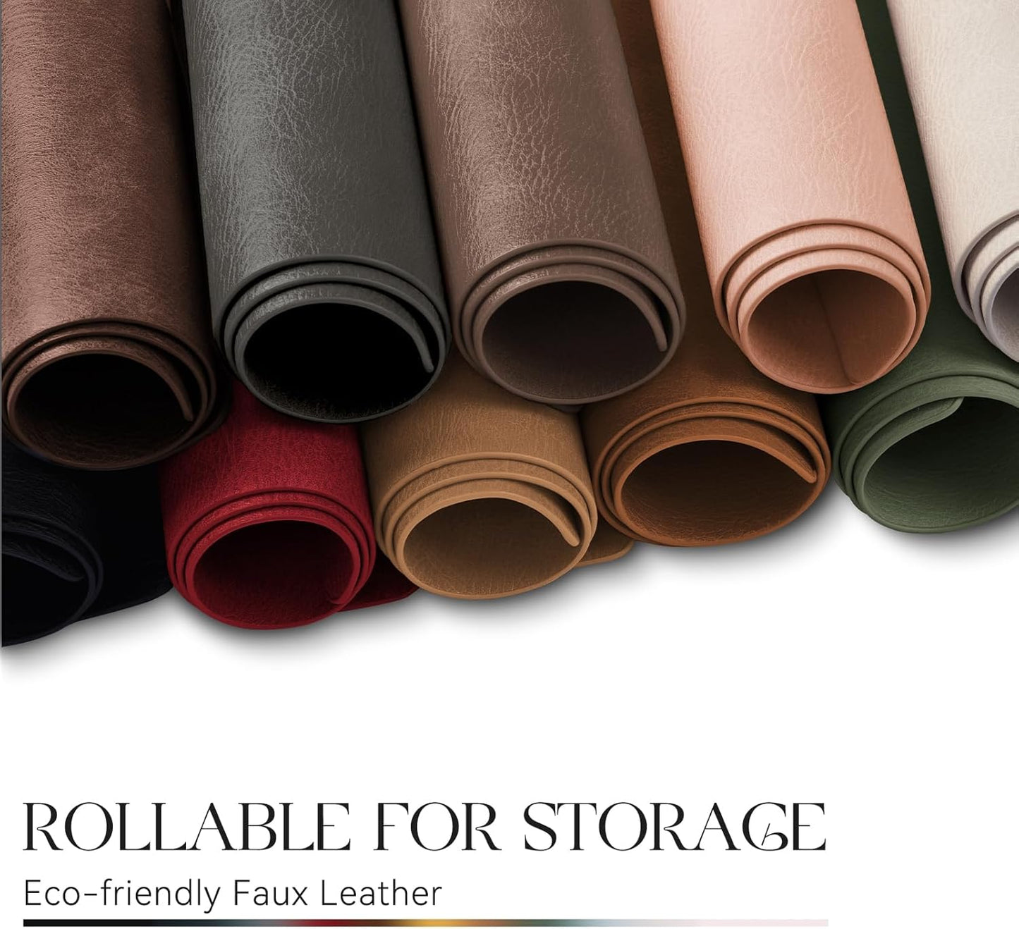 MOSAYT Vinyl Placemats Set of 4-12 X 17 Inch - Faux Leather 100% Waterproof Oil-Proof Wipeable PU Place Mats, Heat Resistant Reversible Table Mats for Kitchen, Dining, Outdoor (Pink)