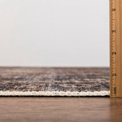 Keen Home Design 8x10 Rug - Machine Washable Area Rug with Non-Slip Backing, Ideal for Living Room, Dining Room, Bedroom - Vintage, Easy Clean, Durable, Low Pile Rug - (8' x 10')