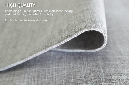 Placemat Set-Washable Place Mats for Parties, Elegant Table Mats for Kitchen Table, Set of 4 Dining Table Placemats, Heat-Resistant Cloth Placemats for Indoor and Outdoor,13x19-Gray