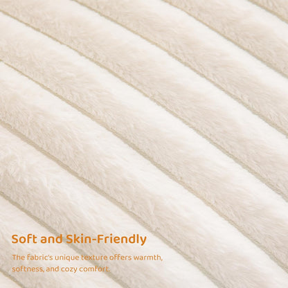 BYBYME Giant Bean Bag Chair for Adults and Kids, Large Comfy Cozy Beanbag, Floor Sofa for Teens, Living Room, Gaming, Reading, Beige