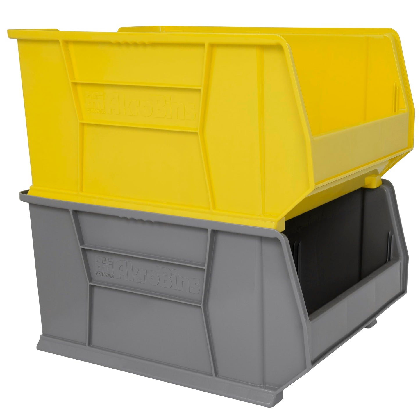 Akro-Mils 30289 Super-Size AkroBins Plastic Storage Bins, Space-Saving Stackable Bins for Garage