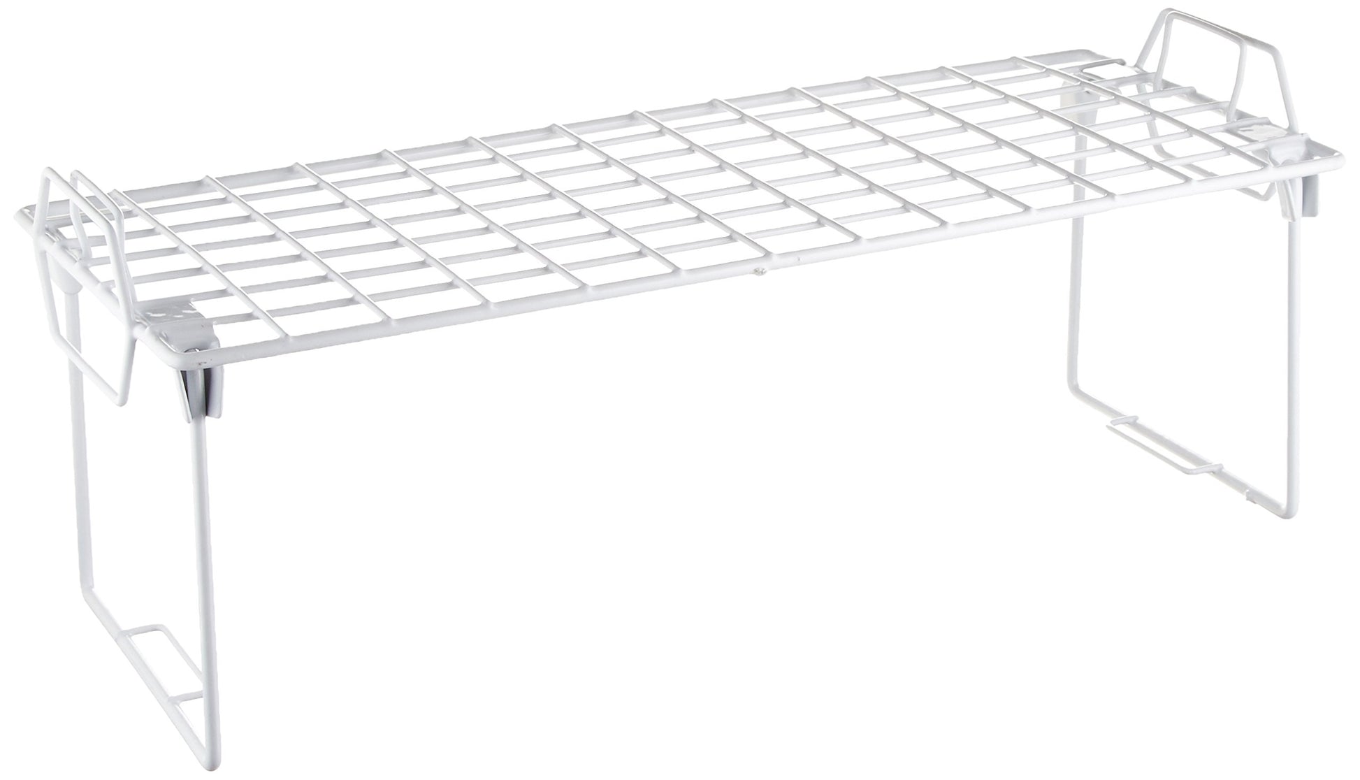 Whitmor Stackable Wire Shelf Organizer, Metal Cabinet Organizer, Space Saving Storage Shelf