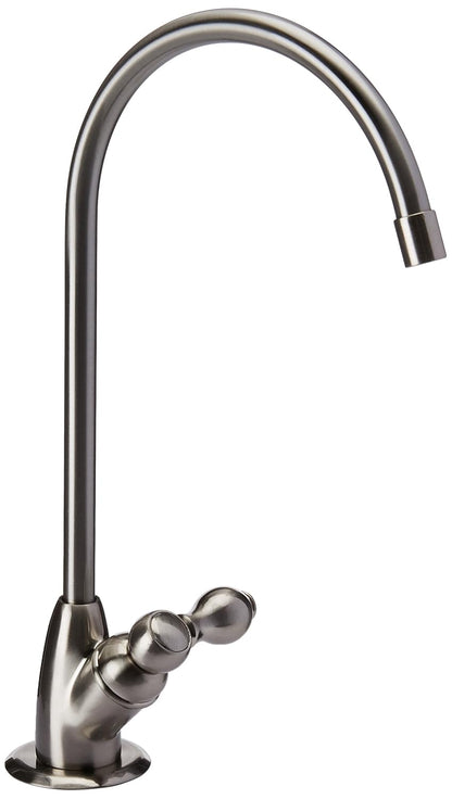 Aquasana Under Sink Water Filter System - Reduces PFAS, Lead, & Chlorine in Drinking Water - Under Counter Claryum Filtration for Kitchen - 3-Stage - Brushed Nickel Faucet - AQ-5300.55