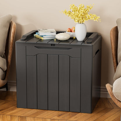 YESHOMY 30 Gal Plastic Storage Bins with Lid Stackable Box Organizers for Living Room, Office