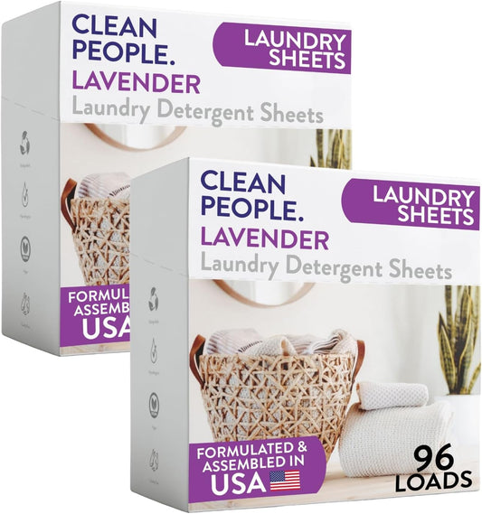 The Clean People Laundry Detergent Sheets - Laundry Soap - Ultra Concentrated, Recyclable
